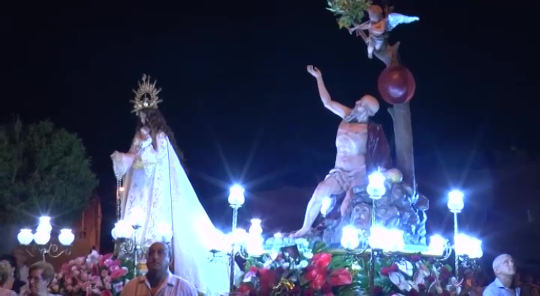 Procesión de San Jerónimo y la Vírgen del Rosario en Benferri